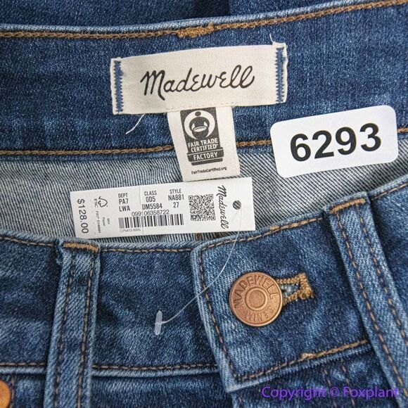 NEW Madewell Curvy High-Rise Skinny Jeans in‎ Lanette Wash, 27 - Picture 12 of 15